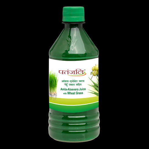 Patanjali Amla-Aloevera with Wheatgrass Juice